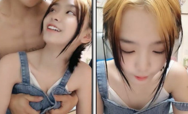 七彩女神『18岁梦涵』05.05 神秘人登场_小P屁孩回家了 和男友二人独操 高清源码录制3