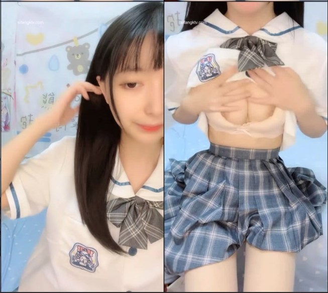 好养眼~【小提莫呀】01年大学生~JK制服装~黑丝~白丝~撸翻天！ (2)