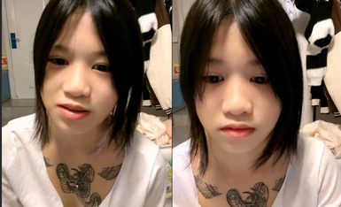 纹身小姐姐！男友在睡觉掏出大屌就要操！扶着JB插入骚穴，主动骑坐深插，操完按摩器自慰.