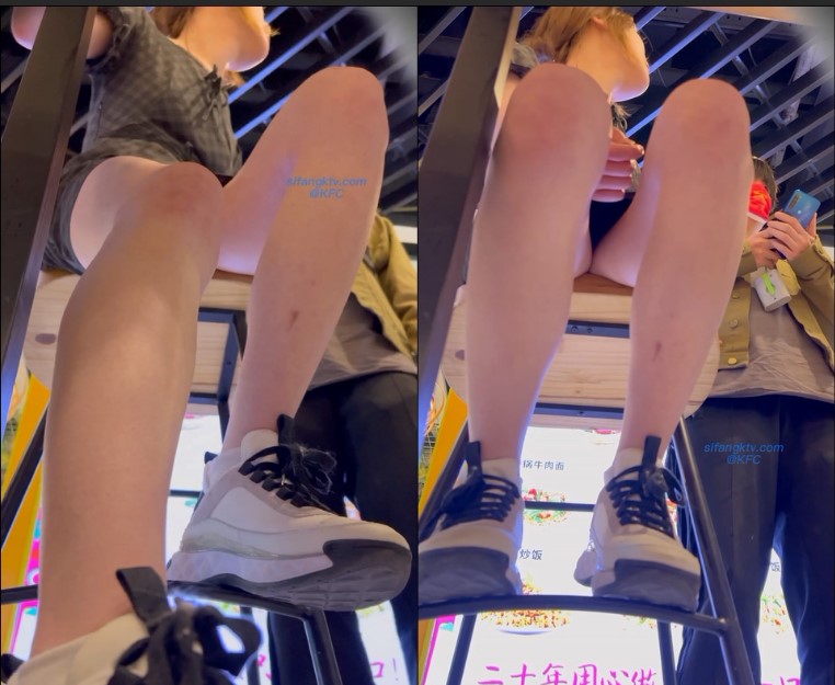 【最新 极品 抄底】KFC原创 超美气质靓女 冬日短裙光腿 意外偷拍到反差脏内内 一副冷傲欠操的表情 超清4K原版