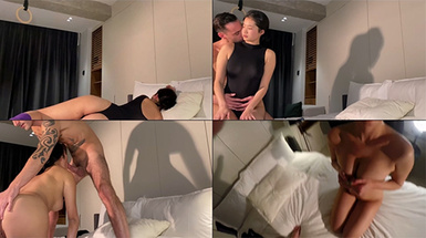 韓國洪島美女模特與她的大洋馬男友自拍，無套做愛，太騷了！