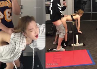 黃頭發韓系風格長腿蜜臀美少女，和男友做愛長達半小時的小視頻集合！妹子顏值非常高 美腿修長，竟調教成母狗（2）