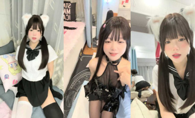 二次元卡哇伊甜美妹子 吃一口小布丁(6)