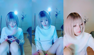 短發可愛網紅臉女神 丁克夫 (2)