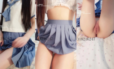 萌白醬 (一口幼桃) 23.10月最新復出流出作 藍色JK