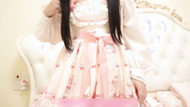 可愛雙馬尾 (洛麗塔)輕花嫁，雙馬尾蘿莉粉色日系可愛Lolita雙馬尾合法蘿莉！白絲LO娘主動上位騎乘