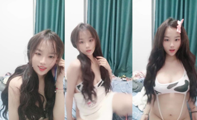 G奶大學生，奶子好漂亮【大白兔糖糖】白花花的少女肉體，居然還是個一線天饅頭逼，撅起來瞬時讓你勃起！ (5)