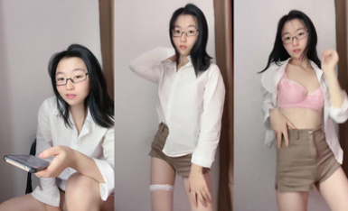 重磅核彈，20小時大禮包極品良家【夏天的童話】合集(12天)，淫盪眼鏡姐姐的誘惑，極品反差婊，好騷啊！ (8)