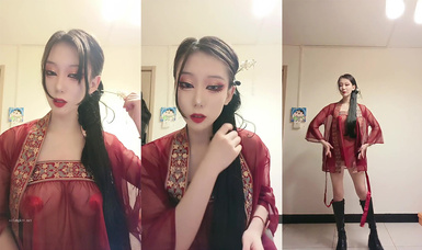 新合集~激情舞蹈御姐【鏡寶】長腿黑絲一字馬~超頂誘惑騷舞~ (8)