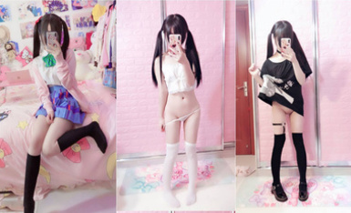 清純反差小母狗 Twitter蘿莉『蔡小熊』福利，可愛乖巧的小妹妹 怎麼能這么燒呢？一線天白虎嫩穴自己插出白漿[上]（3）