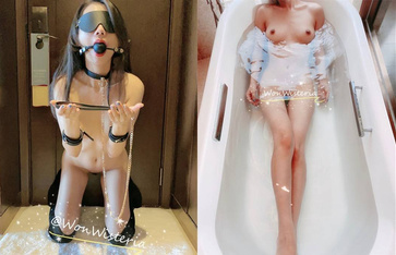 推特S級身材反差女神【Wisteriawon】私拍，金主玩物懟操3P表裡不一的騷母狗叫聲一絕(1)