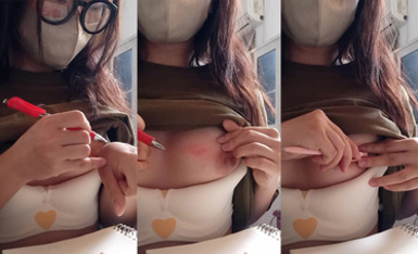 眼鏡娘素人@姣姣 尺度自拍小合集 (1)