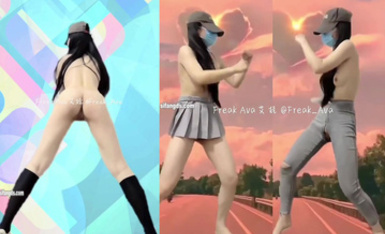 長腿福利姬@艾娃 裸舞會員群視圖合集 第二彈 (2)