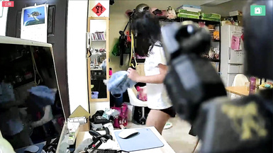 2024-04-27_臺北家庭監控_[內衣內褲全裸]_起床穿褲子_姐姐太熱吹風露內褲_輪流洗澡_妹妹全裸_媽媽叫姐姐許雅柔_姐姐內褲