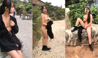 福利姬 漿果兒-人前露出 挑戰全裸調戲路人_03